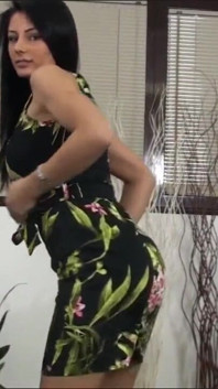 Sofia Cucci on the desk puts a big dildo in every hole