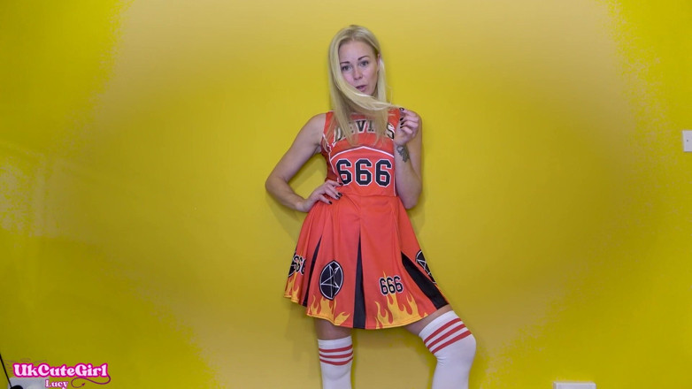 UKCuteGirl Lucy Lauren: Cheerleader's Deal Back Fires - I'll Show You Mine if You...