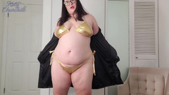 Katy Churchill: 勒索胖美女挑逗和否认幻想