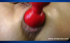 Sindyrose: Sindyrose redball dildo anální šukání a anální výhřez
