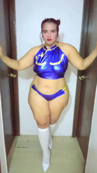 Disguised as Chun Li