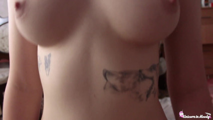 Unicorn In Hoodie: Teen sensual sex in various poses - closeup