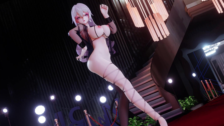 MikuMotion: [mmd]hot Pink 单腿绷带黑丝