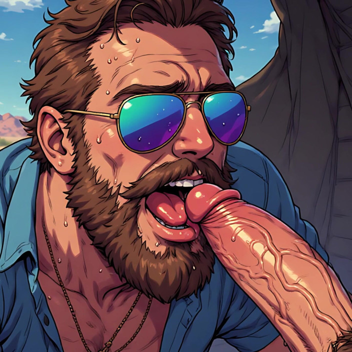 Erotic Man: Kawałki ssące w aviators art