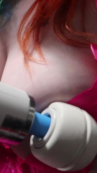 Using Hitachi on Nipples, Valentines Day Themed