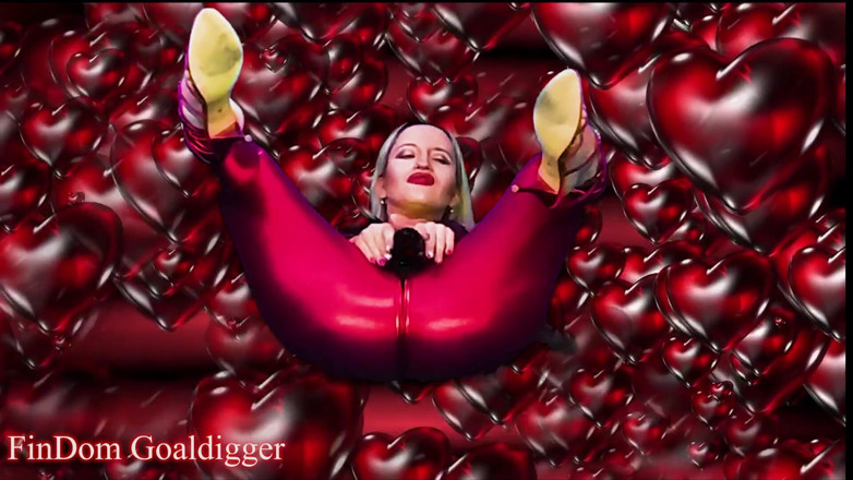 FinDom Goaldigger: Trek je af op mijn sexy rode catsuit voordat je...