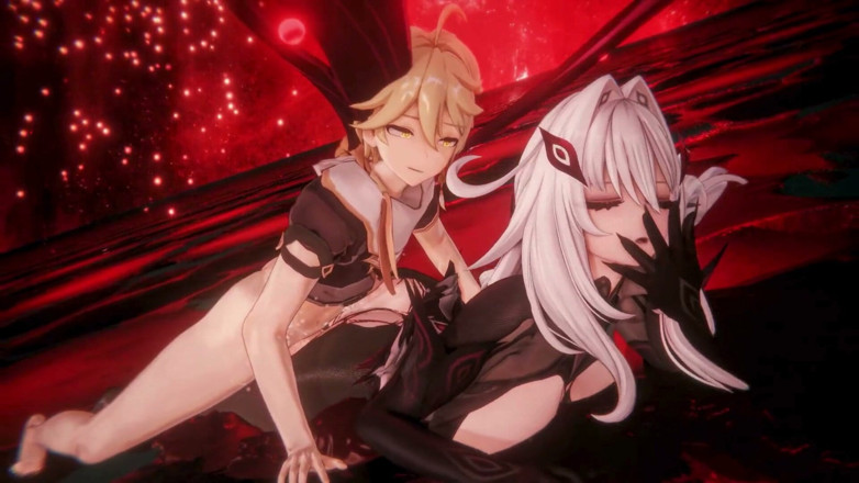NSFWOtaku: Genshin impact - Ronova e Anastasya sesso appassionato - animazioni Hentai 3D