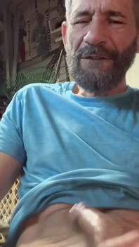 Stalionro in the Mancave Enjoying His Cock
