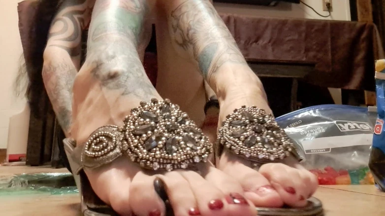 PandoraSG: Stomped Treats by Femdom Wedge Sandals