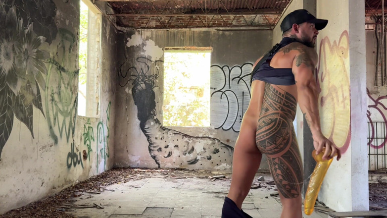 ortizjona: Outdoor Undress, Gym Pose, Dildo Abandoned Building and Dildo in...