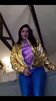 Shiny Cameltoe Tease, Hard Spanking, Deep Blowjobs & Rough Doggy with Double Cumshot 302