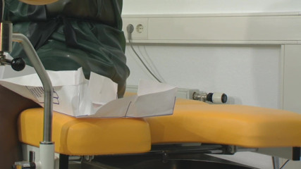 Rubber & Clinic Studio - 1ATOYS: Special enema - filling the gloves inside the asscunt