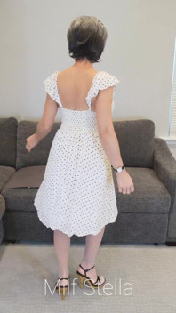 Sadie in a Polka Dot Dress