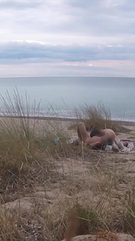 French Teacher Slut Blowjob Amateur on Nude Beach Public Front Stranger with Cumshot - Misscreamy