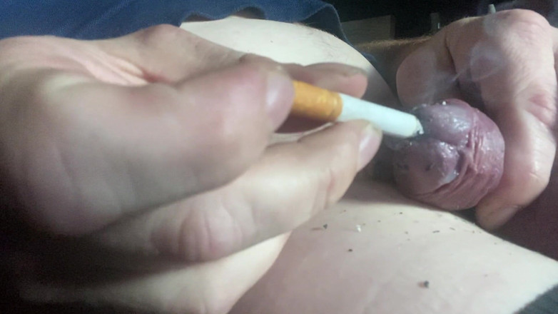 No limit cbt slave: Extreme cock tormenting with sigaret