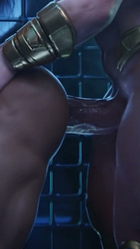 Zázračná žena nespokojená flash zkouší velký brada futa cock - anální creampie animace