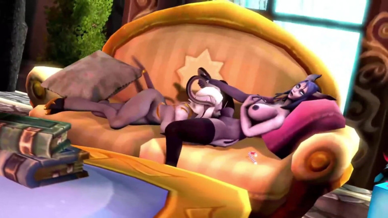 Wraith ward: Draenei daanvi larkiyan ek doosre ko kha rahi hain: warcraft...