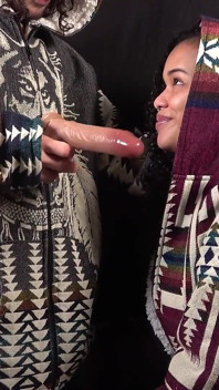 I Really Enjoy Sucking This Big Dildo While He Fucks Me. Pussy Licking Orgasm