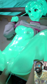 Bald Pussy Slime Girl Gets Fucked and Creampied