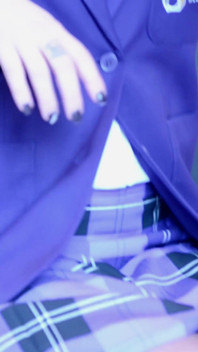Uniforme roxo com Jess Impiazzi