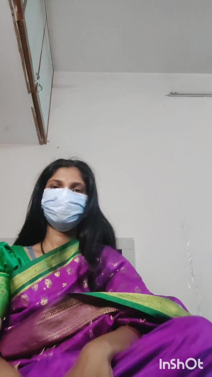 Desishycouple: Desi Bhabhi Shivani Horny in Pink Sari.