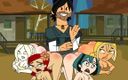 Miss Kitty 2K: Total Drama Island - Výprask zadku a Šťastné Sexy MILFky část 5