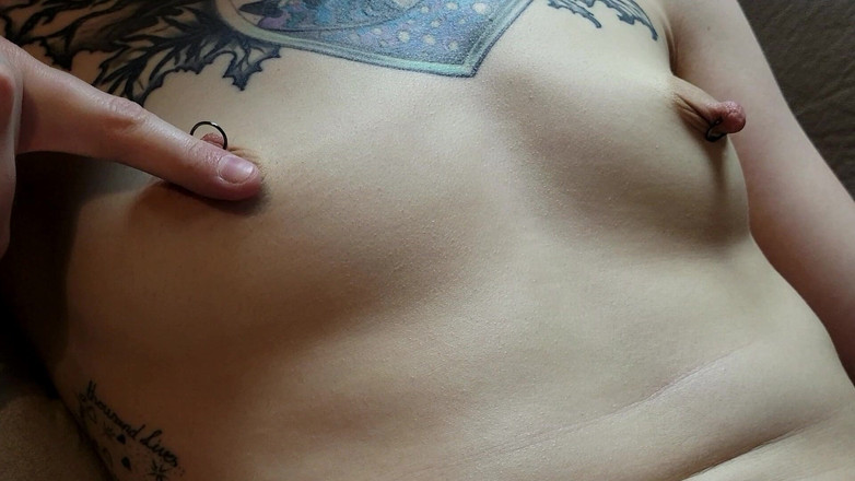 Innocenttemptation: Puffy Nipples. Cutie Plays with Her Nipples