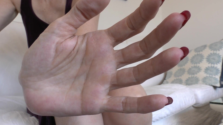 Lady Victoria Valente: Showing off Beautiful Red Fingernails and Masturbating in Your Pants,...