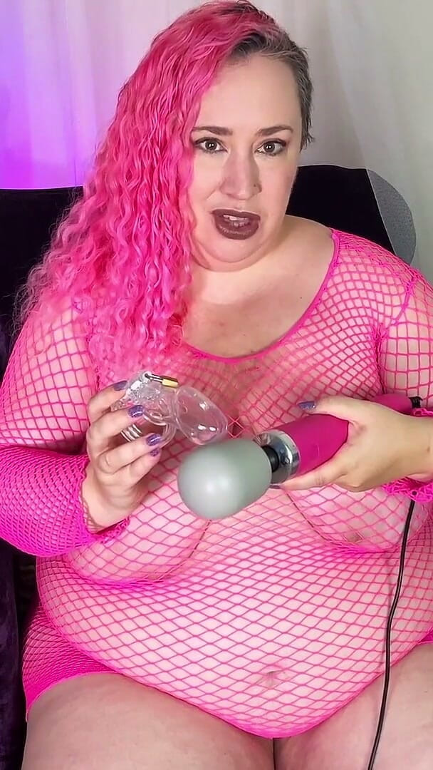 Nimue Allen: The Cage Stays on, but You Can Cum