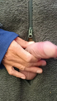 Big Uncut Cock Edging and Cumming, Outdoor Onesie Wank for the Neighbours - Rockardglans