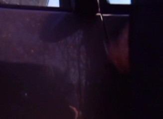 Public Lust: Babe masturbating in car while people watch her
