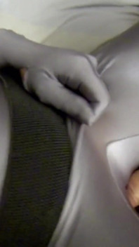 Speciální kouření grey zentai