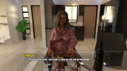 Dirty GamesXxX: Rumah nenek: makan malam dengan MILF matang seksi ep.4