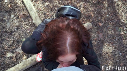 YSP Studio: Spring Vacuum Blowjob in Public Park / Cum Swallow Outdoors