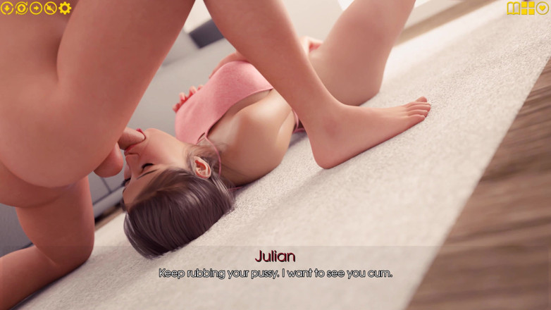 3D Cartoon Porn: 我的快乐 44 - 朱利安在三个小穴里操海莉