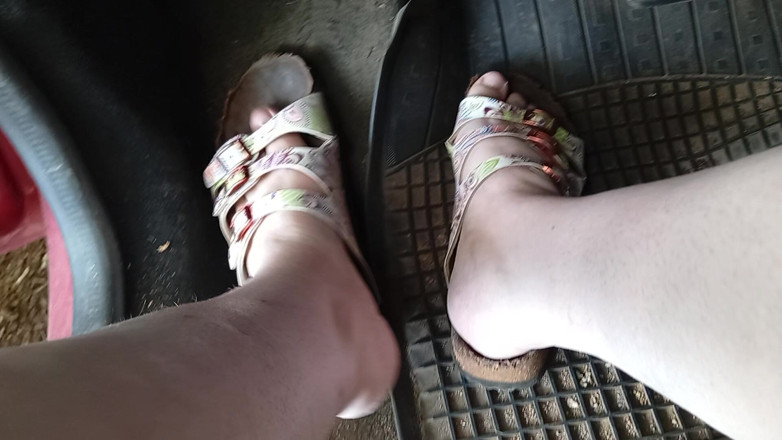 tammara big: Pedaling with Birkenstock Shoes