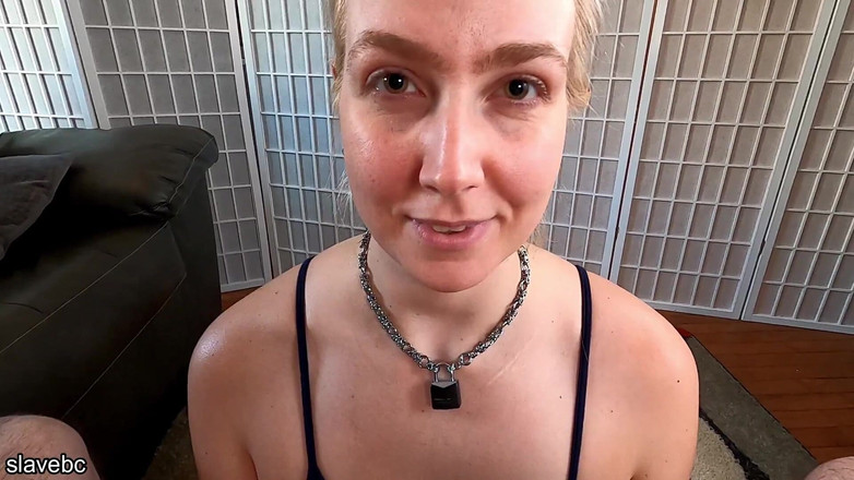 slavebc: Programmé pour être une salope à sperme - gorge profonde, contact visuel, éjaculation sur...