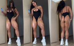 Julia fit: 火辣性感女郎被狠操，她开始潮吹