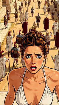 Helen of Troy трахается, сосет и получает сперму в ее киску и на живот