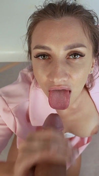 Hardcore in a Massage Salon! Oil Handjob Huge Cock Cum in Mouth and Cum Play