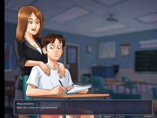 Lana Game plays: Summertime Saga Part 7 - the Horny MILF French Teacher
