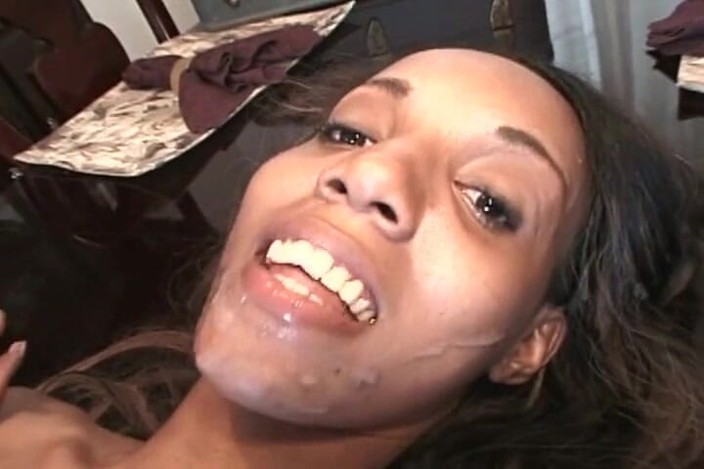 Lovers Of Vintage: Ebony Double Penetrated Slut Got Big Load of Cum on...