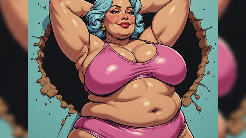 AI Porn: Curvy Women Swimsuit Art