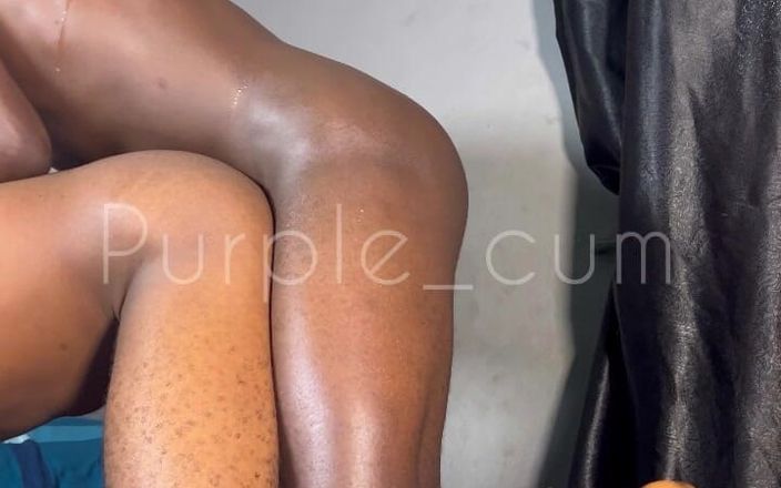 Purplecum: अफ्रीकी बड़ा लंड सौतेला भाई