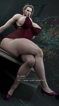 Scarlet final fantasy vii - tante girang toket besar menggoda pria muda - milf hentai 3 d komik porno anime porno