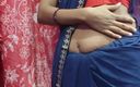 Lovely couple1: Casalinga indiana nel bluesaree si diverte