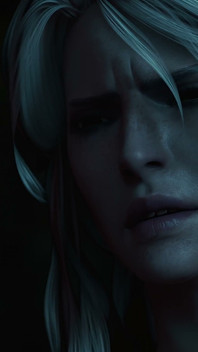 Divertimento notturno di ciri- Futanari sborra su triss rosso Ritratto animazione 3D