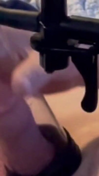 Bouncing Balls While My Cock Grows Using My First Penis Pump.