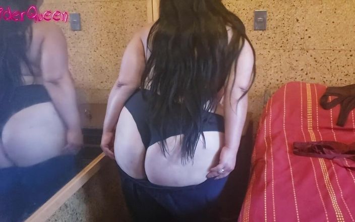 Riderqueen BBW Step Mom Latina Ebony: Bbw thay quần áo bình thường thành quần áo gợi cảm