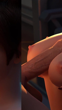 Tracer Beach Blowjob and Condom Fuck & Wild Anal Riding and Titfuck Cumshot - 3D Overwatch Animation